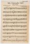 Musical Score/Notation: My Granada Girl: Clarinet 2 in Bb Part