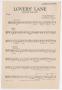 Musical Score/Notation: Lovers' Lane: Viola Part