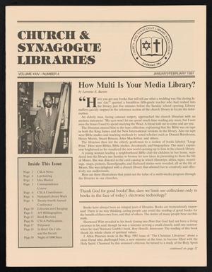 Primary view of object titled 'Church & Synagogue Libraries, Volume 24, Number 4, January/February 1991'.