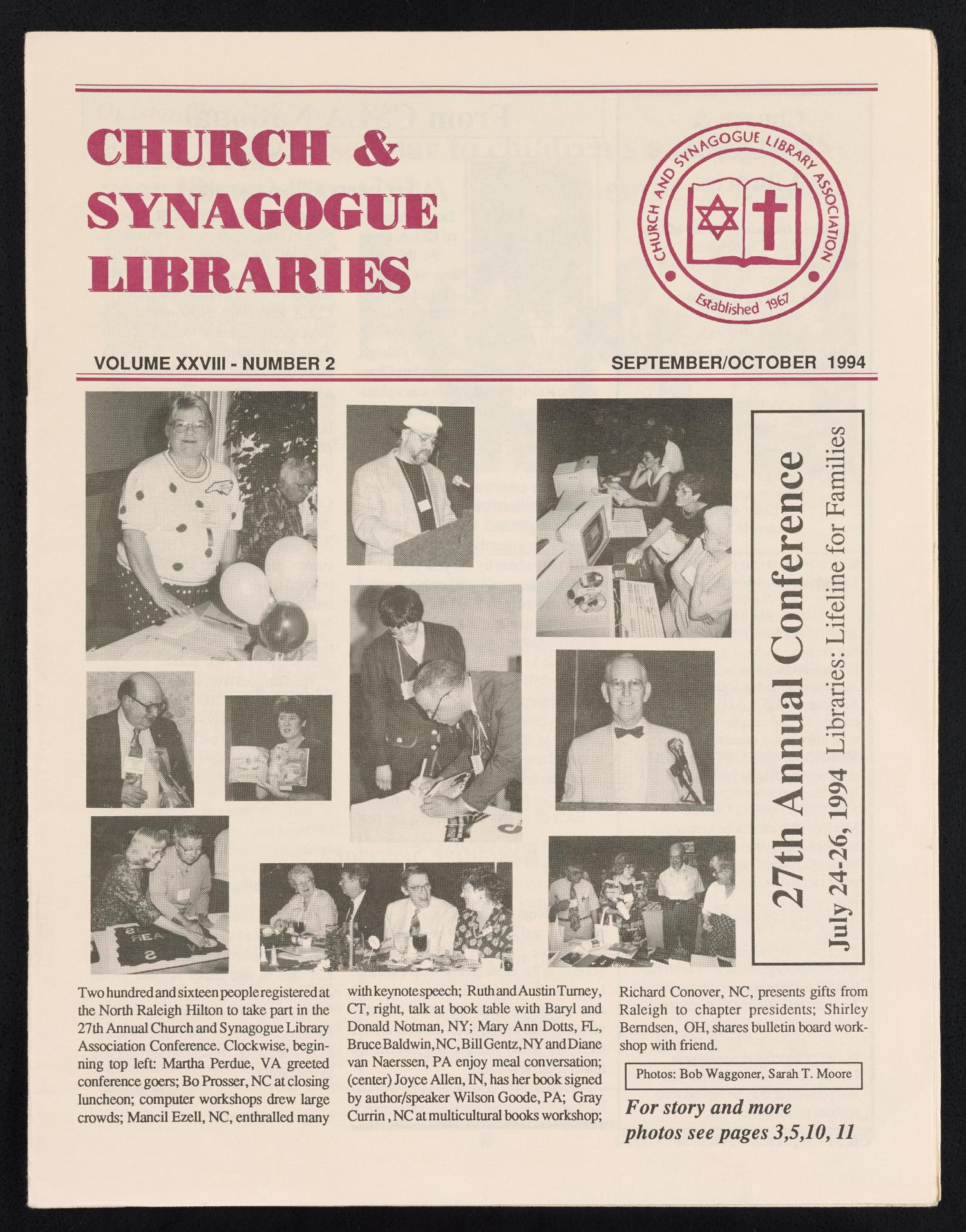 Church & Synagogue Libraries, Volume 28, Number 2, September/October 1994
                                                
                                                    [Sequence #]: 1 of 20
                                                
