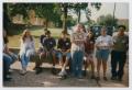 Photograph: [Photograph of TAMS students near a bench]
