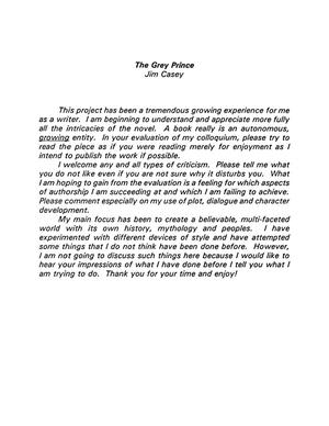 Primary view of object titled 'The Grey Prince'.