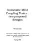 Thesis or Dissertation: Automatic MEA Coupling Tester: two proposed designs