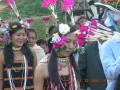 Photograph: Changbom worn by Lamkang women dancers at Charangching Khullen-Khunkha