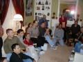 Primary view of [Guests gathered for gifts at Mike and Tong's party]