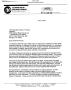 Letter: Letter to Chairman Principi from Dr. Jaime Rivera Director DE Divisio…