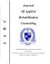 Journal/Magazine/Newsletter: Journal of Applied Rehabilitation Counseling, Volume 44, Number 1, Sp…