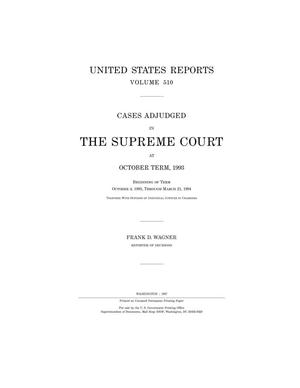 Primary view of object titled 'United States Reports, Volume 510: Cases Adjudged in The Supreme Court at October Term, 1993'.