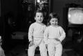 Photograph: [Byrd IV and Pam wearing Onesies]