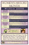 Text: [Women's History Month event calendar, 2006]