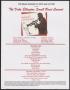Pamphlet: [Flyer: The Duke Ellington Small Band Concert]