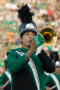 Photograph: [Trombone player at UNT vs. Navy game, 2007]