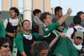 Photograph: [Horn players in stands at the UNT v Navy game]
