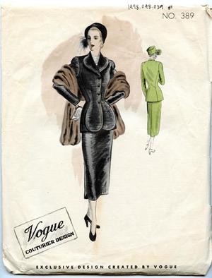 Primary view of object titled 'Envelope for Vogue Couturier Design Pattern #389'.