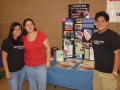 Photograph: [Students at LULAC booth]