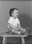 Photograph: [Photograph of Byrd Williams IV as a toddler posing on a stool]