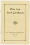 Pamphlet: [Commencement Program for Denton County Seventh Grade Graduation, May…