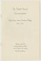 Pamphlet: [Commencement Program for North Texas State Teachers College, June 3,…