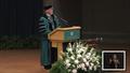 Primary view of [Doctoral Winter 2020 recognition ceremony conferral by UNT President, Dr. Neal Smatresk]