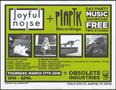 Poster: [Concert Poster: Joyful Noise + Piaptk Recordings]