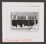 Photograph: [Illustration print of a Radio Shack storefront]