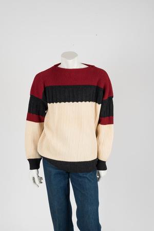 Primary view of object titled 'Striped sweater'.