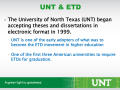 Thumbnail image of item number 4 in: 'Analysis of URL References in ETDs: A Case Study at the University of North Texas [Presentation]'.