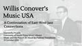 Presentation: Willis Conover’s Music USA: A Continuation of East-West Jazz Connecti…