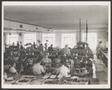 Photograph: [Enid Justin with the sewing department of the Nocona Boot Factory]