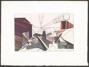 Primary view of object titled '[Retro perspective print series by Teel Sale; vanishing point perspective]'.