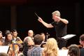 Photograph: [Close-up of the conductor at the Rehearsal for Jake Heggie's Ahab Sy…