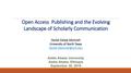 Primary view of Open Access Publishing and the Evolving Landscape of Scholarly Communication