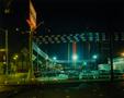 Photograph: [Used car lot in Fort Worth at night]
