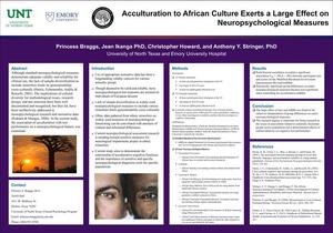 Primary view of object titled 'Acculturation to African Culture Exerts a Large Effect on Neuropsychological Measures'.