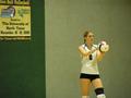 Photograph: [Katy Prokof prepares to serve at 2006 Sun Belt Conference, 1]