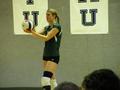 Photograph: [Katy Prokof prepares to serve at 2006 Sun Belt Conference, 6]