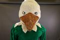 Photograph: [Scrappy mascot from 2006, close-up of face]