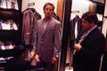 Photograph: [A tailor and sale association helping Mike Modano]