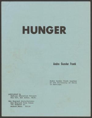 Primary view of object titled '"Hunger" by Andre Gunder Frank'.