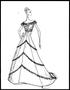 Primary view of [Sketch created by Michael Faircloth of a flowing dress, 2]