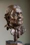 Photograph: [Sculpture made of metal of head]