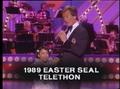 Primary view of [News Clip: 1989 Easter Seal Telethon]
