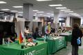 Primary view of [UNT libraries setting up tables for Pride Week]