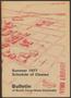 Book: North Texas State University Schedule of Classes: Summer 1977