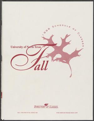 Primary view of object titled 'University of North Texas Schedule of Classes: Fall 1996'.