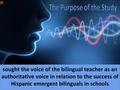 Thumbnail image of item number 2 in: 'The Voice of the Bilingual Teacher: An Authoritative Source for Emergent Bilingual Students’ Success -A Narrative Inquiry'.