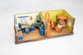 Primary view of [Two room wooden dollhouse with furniture]