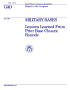 Book: GAO Report on Lessons Learned (July 1997)