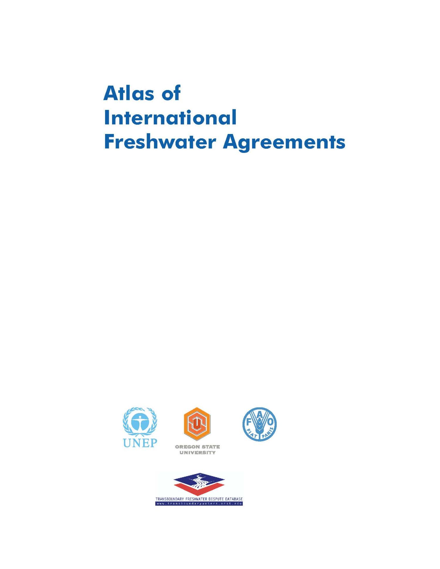 Atals of International Freshwater Agreements
                                                
                                                    Front Cover
                                                