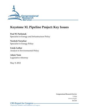 Primary view of object titled 'Keystone XL Pipeline Project: Key Issues'.